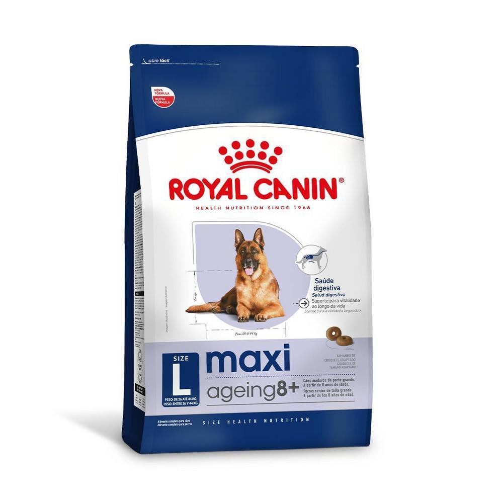 Ração Seca Royal Canin Maxi Ageing 8+ para Cães Idosos de Porte Grande com 8 Anos ou mais - 12 KG