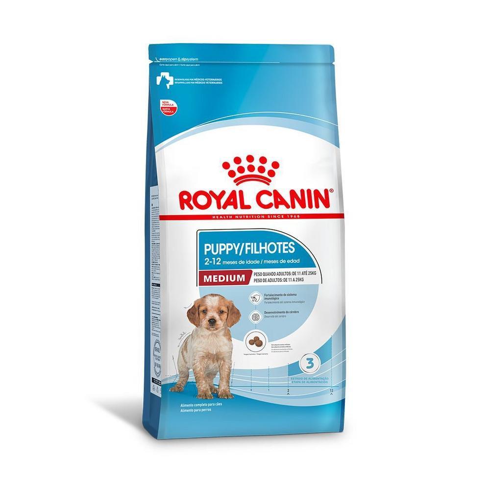 Ração Seca Royal Canin Medium Puppy para Cães Filhotes de Porte Médio - 12 KG