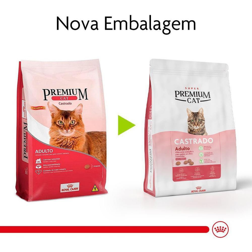 Ração Seca Royal Canin Super Premium Cat para Gatos Adultos Castrados - 2,5kgs