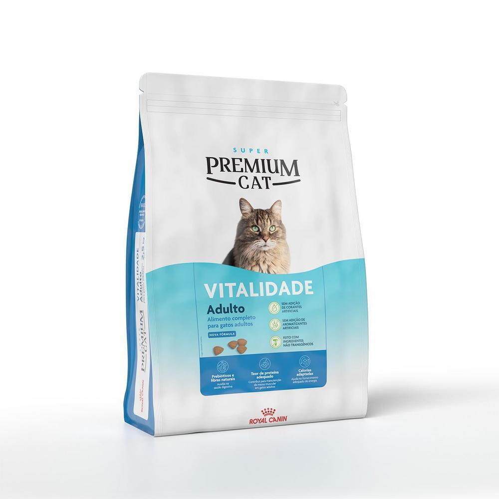 Ração Seca Royal Canin Super Premium Cat Vitalidade para Gatos Adultos - 2,5kg