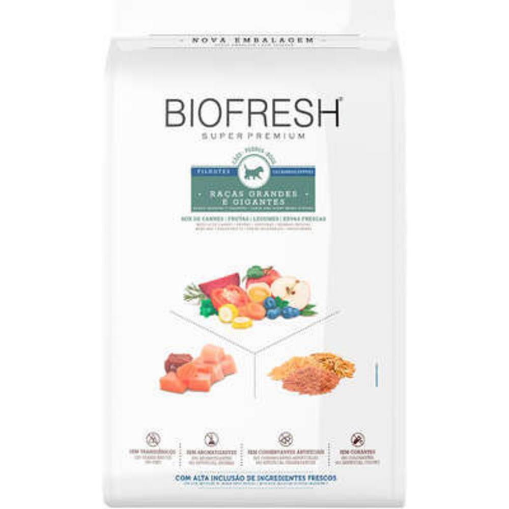 Ração Seca Biofresh Mix de Carne, Frutas, Legumes e Ervas Frescas Cães Filhotes de Raças Grandes e Gigantes - 15Kg