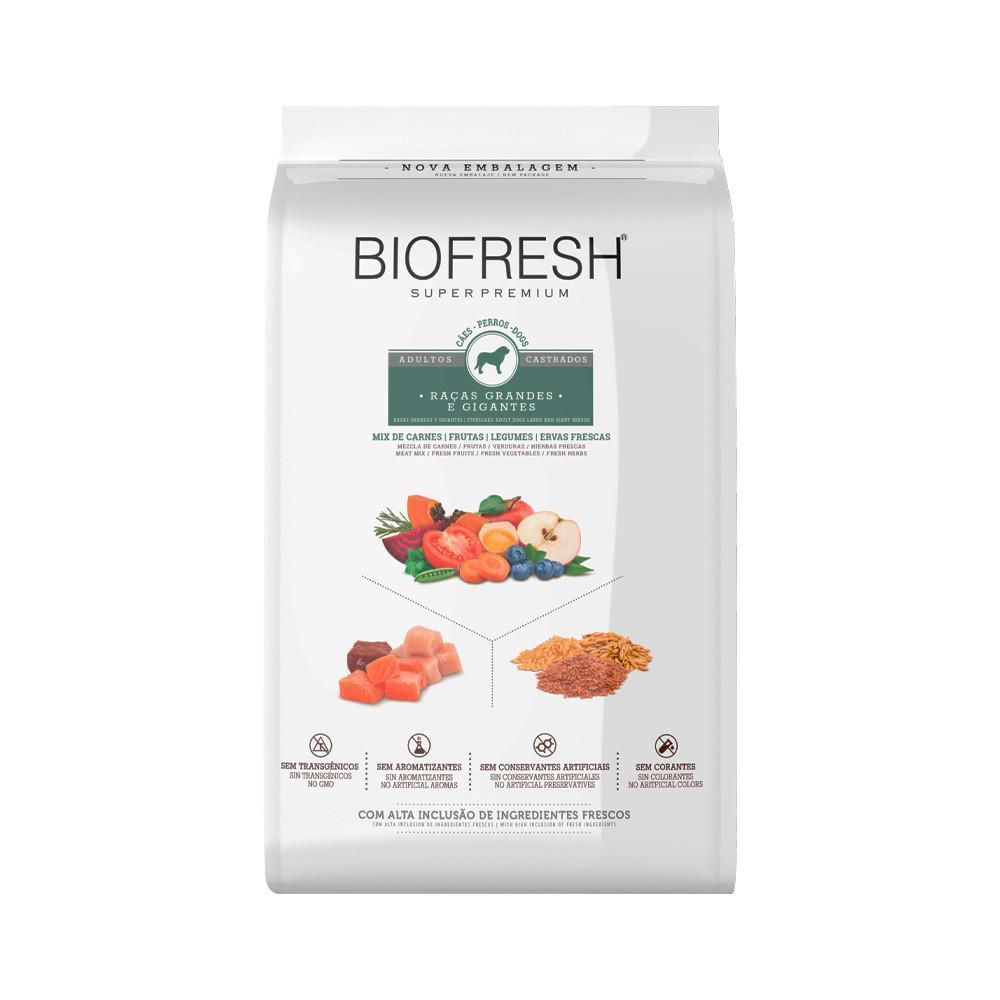 Ração Biofresh para Cães Adultos Castrados de Raças Grandes e Gigantes 15kg