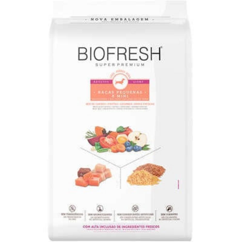 Ração Seca Biofresh Mix de Carne, Frutas, Legumes e Ervas Frescas Light Cães de Raças Pequenas e Minis - 1Kg