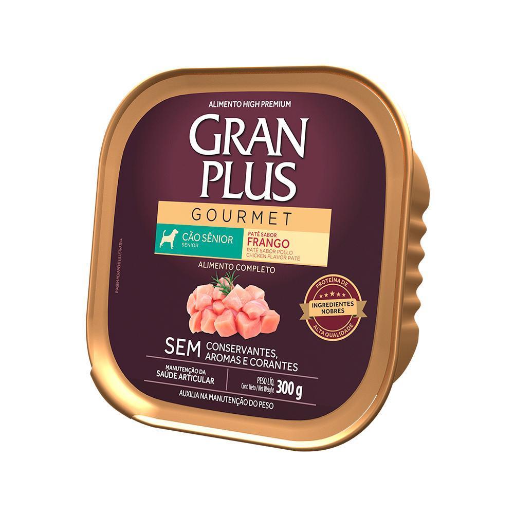 Ração Úmida GranPlus Gourmet Patê Frango para Cães Sênior - 300 g
