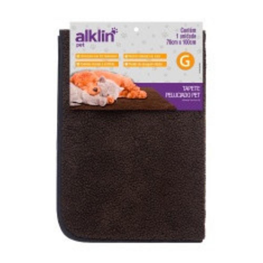 Tapete Peluciado Alklin Pet para Cães e Gatos Marrom