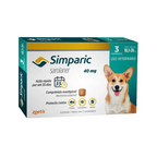 Antipulgas Simparic para Cães de 10,1 a 20 Kg (40 mg) 3 Comprimidos