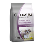 Ração Optimum para Cães Filhotes Raças Pequenas e Minis Sabor Frango e Arroz 1kg