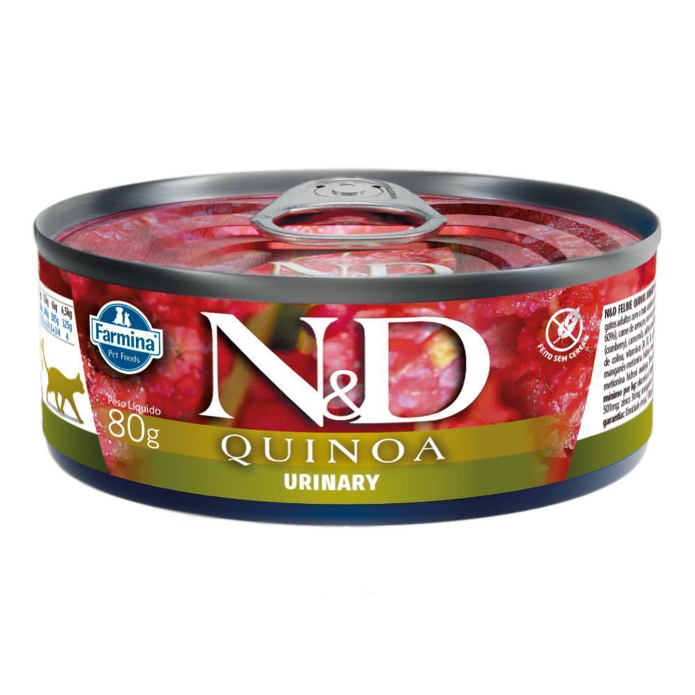 N&D Quinoa para Gatos Adultos de Todas as Raças Sabor Quinoa, Coco e Pato 80g