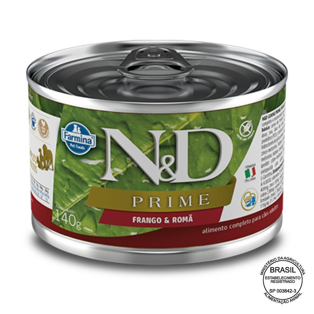N&D Prime para Cães Adultos de Todas as Raças Sabor Frango e Blueberry 140g