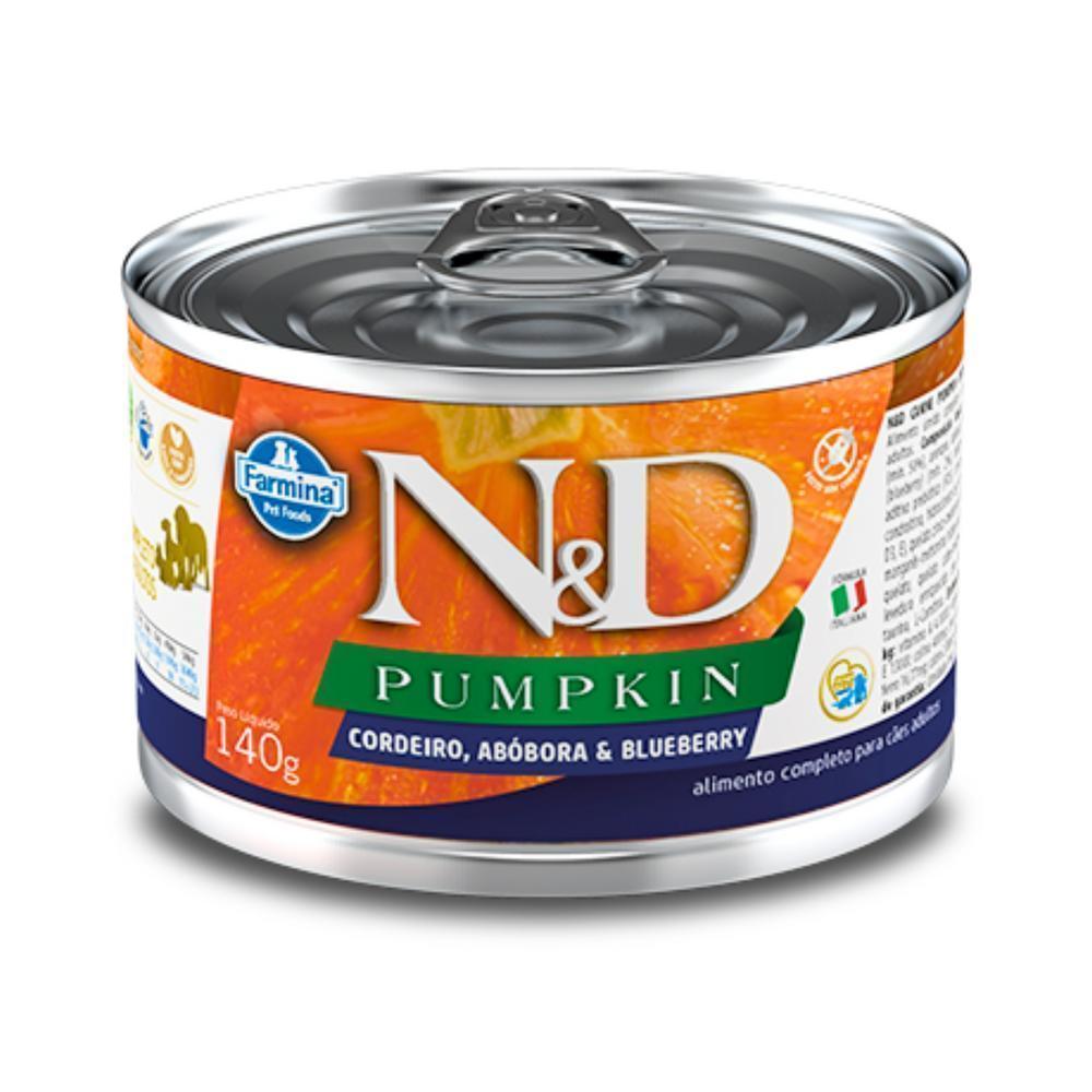 N&D Pumpkin para Cães Adultos de Todas as Raças Sabor Frango, Romã e Blueberry 140g