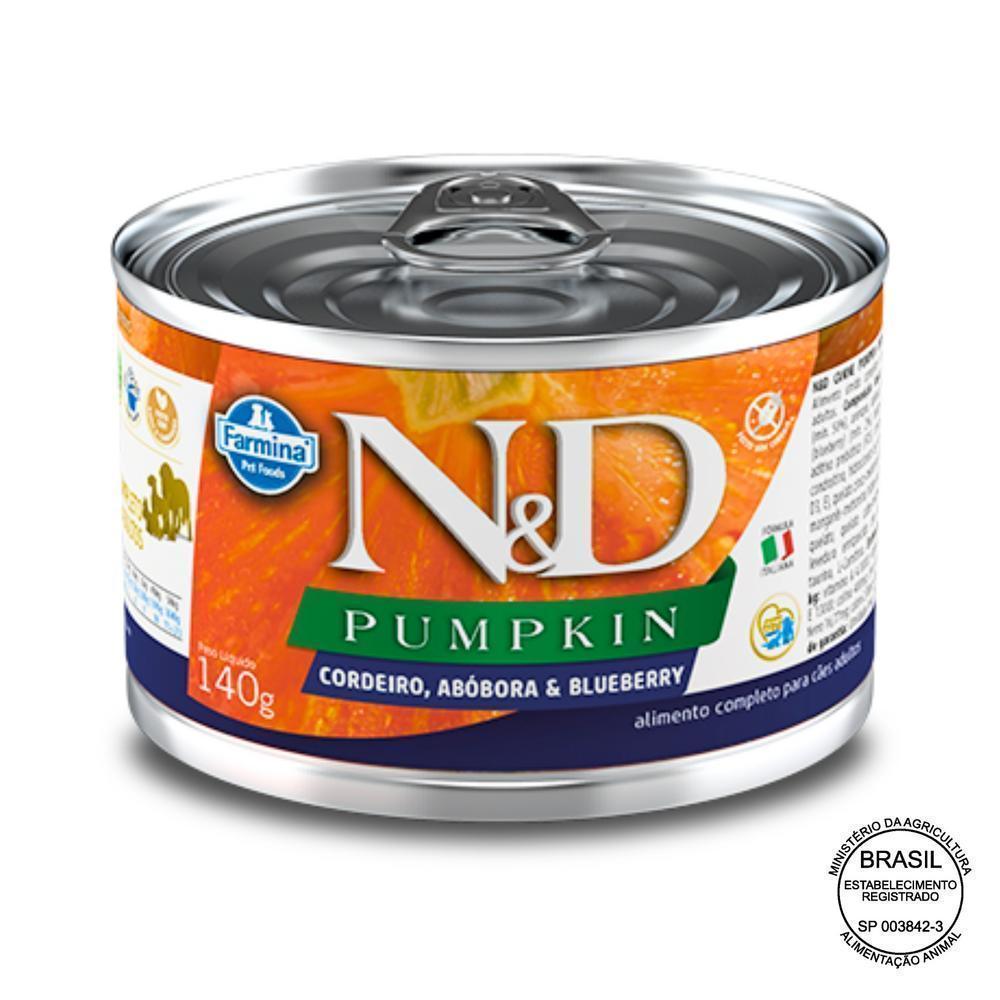 N&D Pumpkin para Cães Adultos de Todas as Raças Sabor Frango, Romã e Blueberry 140g