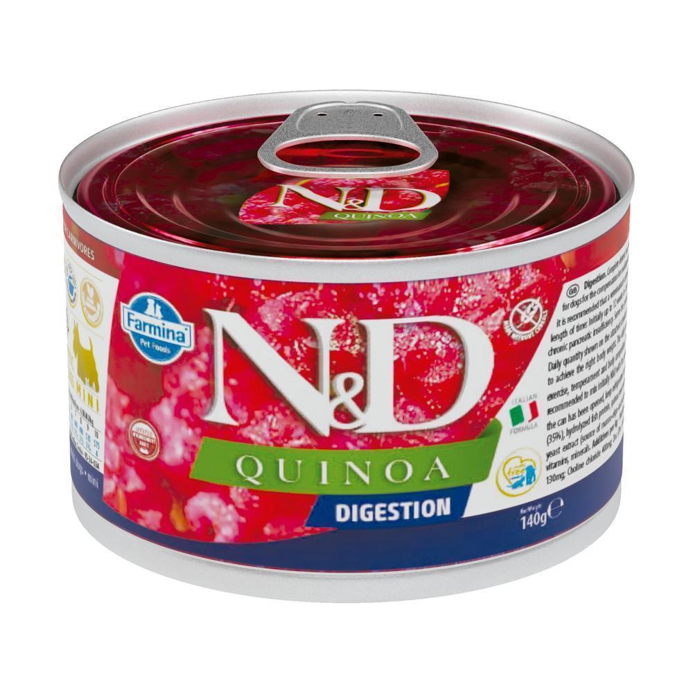 N&D Quinoa para Cães Adultos de Todas as Raças Sabor Quinoa, Brocolis, Aspargos e Cordeiro 140g