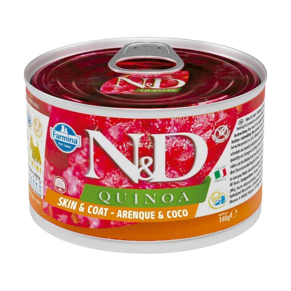 N&D Quinoa para Cães Adultos de Todas as Raças Sabor Quinoa, Coco e Arenque 140g