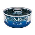 N&D Ocean para Gatos Adultos de Todas as Raças Sabor Atum e Camarão 70g