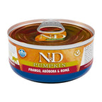 N&D Pumpkin para Gatos Adultos de Todas as Raças Sabor Frango, Abóbora e Romã 70g