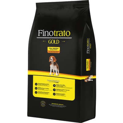 Ração Seca Finotrato Gold Super Premium para Cães Adultos Raças Médias - 15Kg