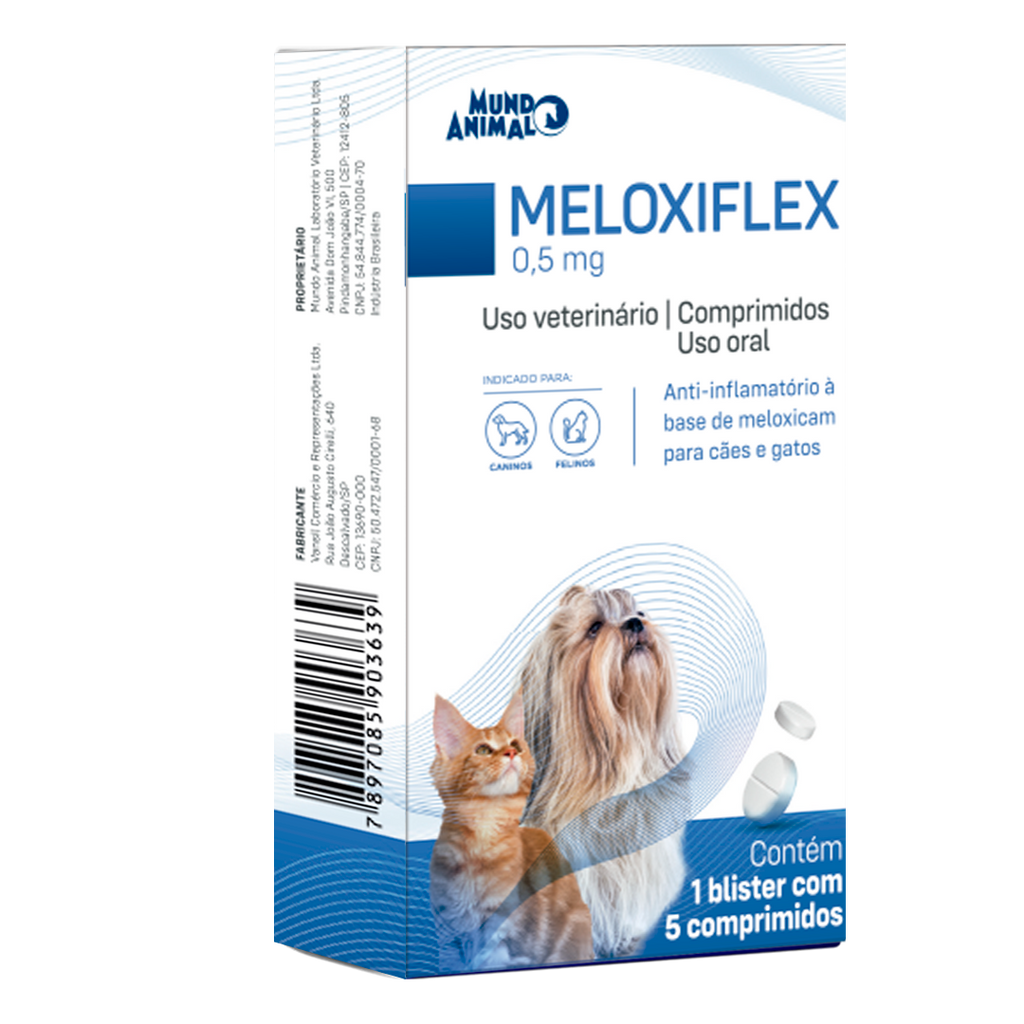 Meloxiflex 0,5 mg 5 Comprimidos (Meloxicam)