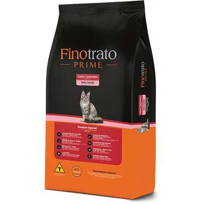 Ração Seca Finotrato Salmão para Gatos Castrados - 10,1Kg