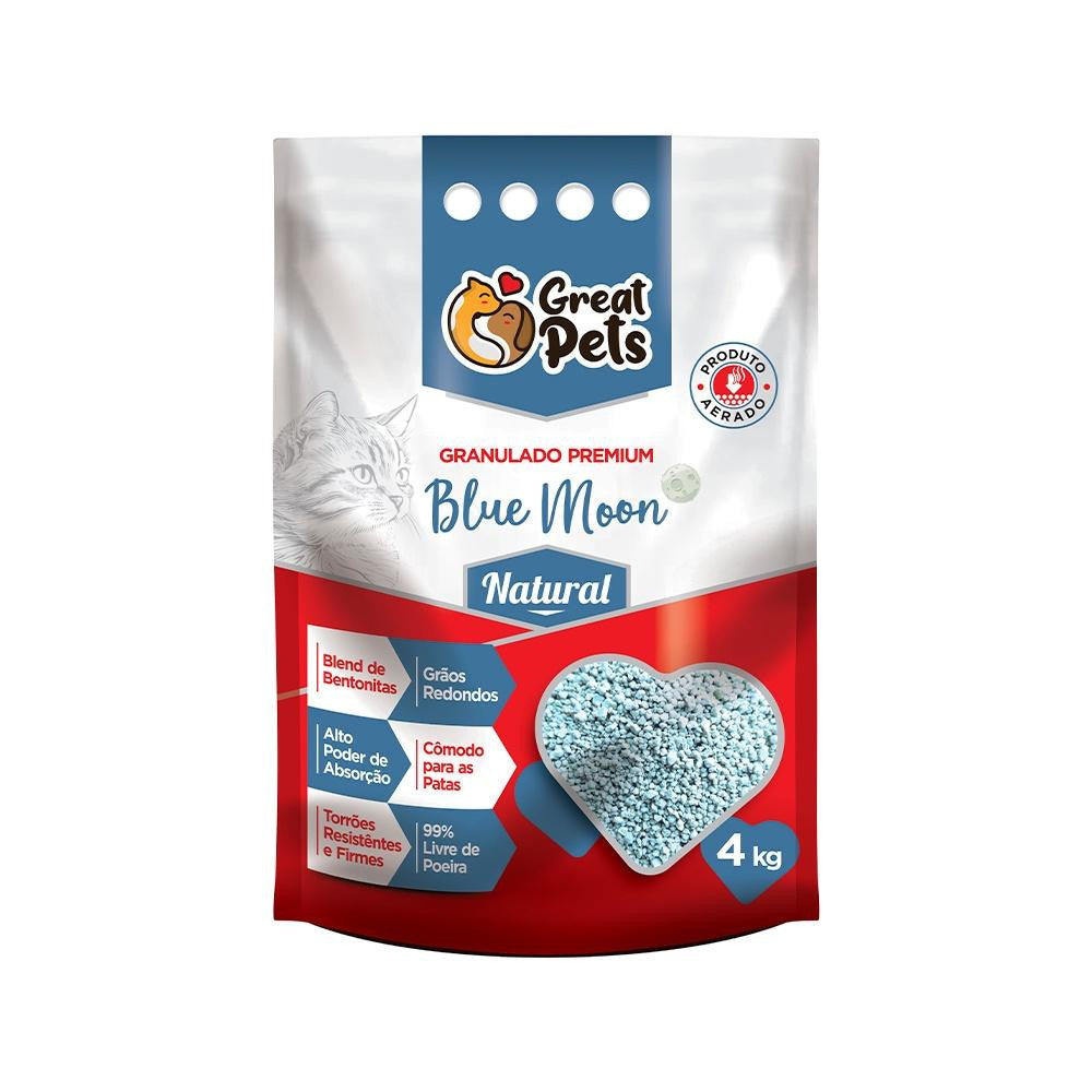 Areia Higiênica para Gatos de Bentonita Premium Great Pets 4Kg
