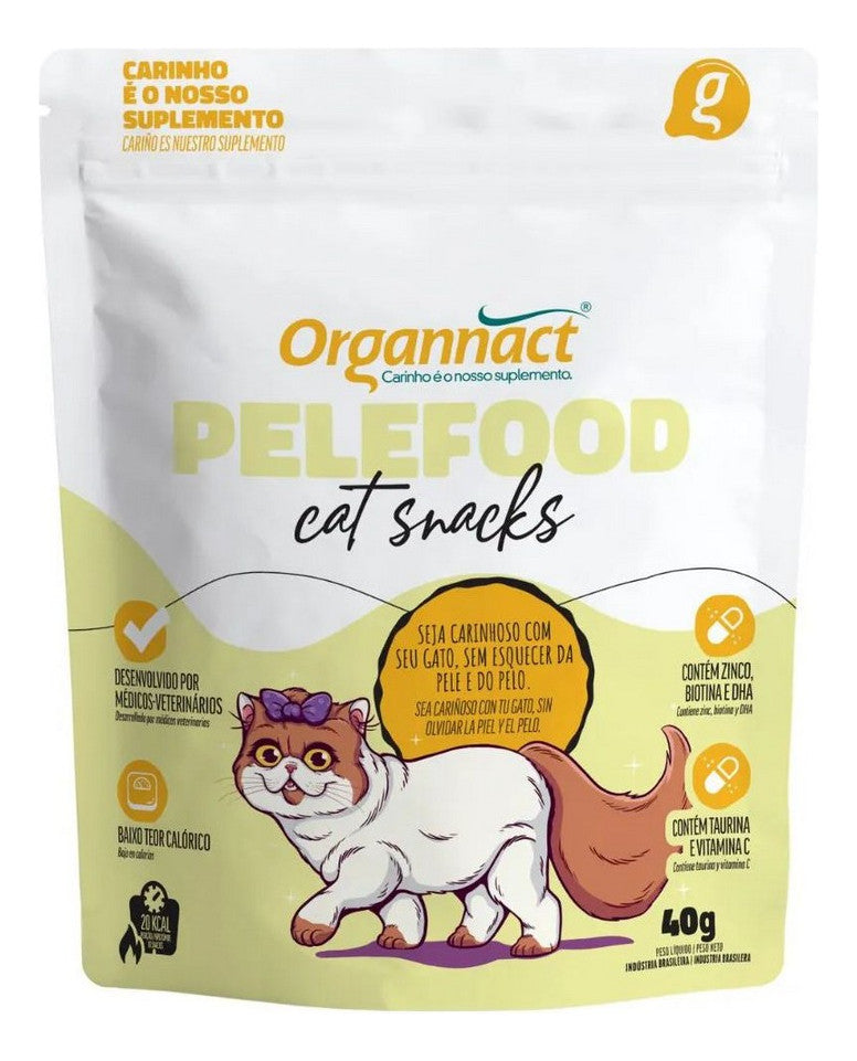 Suplemento Organnact Pelefood Cat Snacks