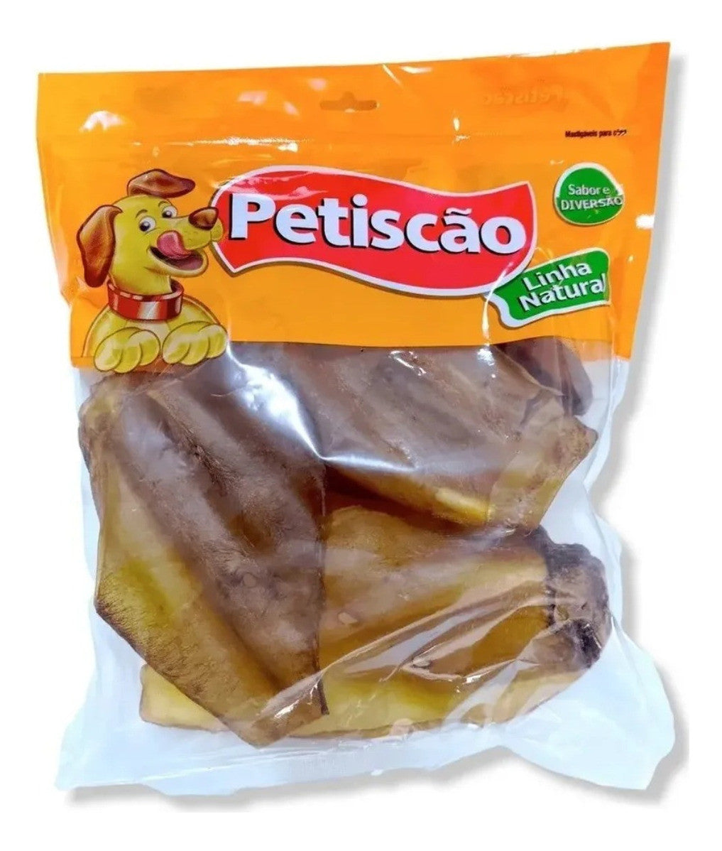 PETISCO PETISCAO ORELHA BOVINA NATURAL 5 UN