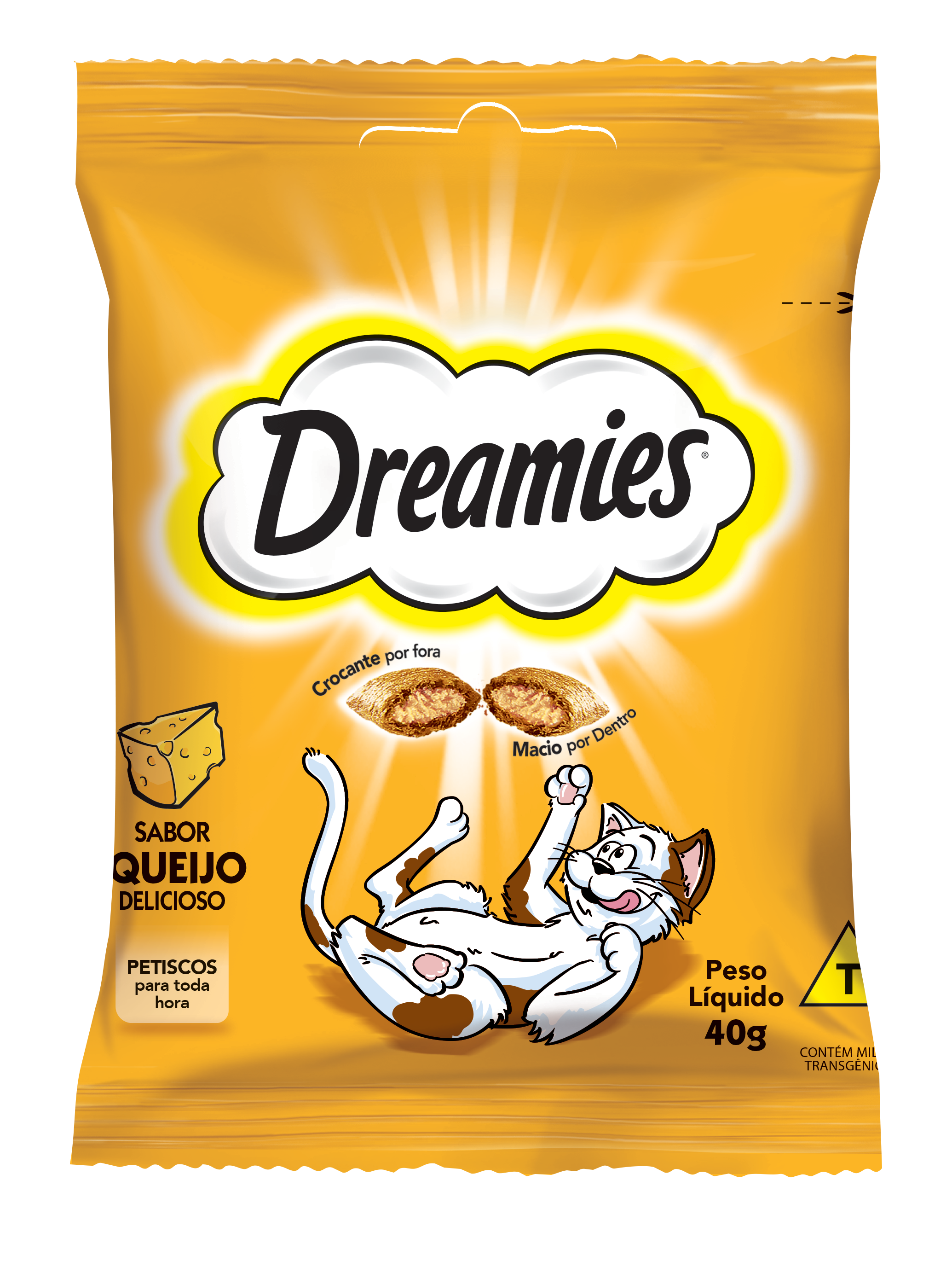 Petisco Dreamies Frango Saboroso Gatos Adultos 40g