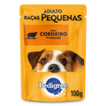 Ração Úmida Pedigree Sachê Cordeiro ao Molho para Cães Adultos de Raças Pequenas 100 g 10un