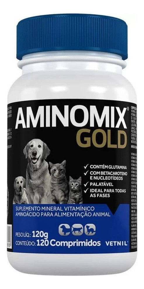 Suplemento Aminomix Gold para Cães e Gatos