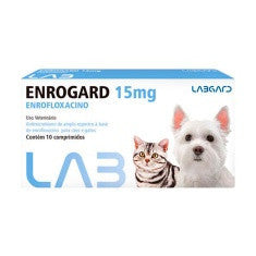 Enrogard 15mg Labgard 10 Comprimidos