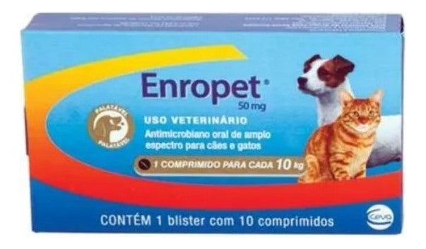 Enropet 50Mg Com 10 Comprimidos