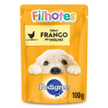Ração Úmida Pedigree Sachê Frango ao Molho para Cães Filhotes 100 g 15un