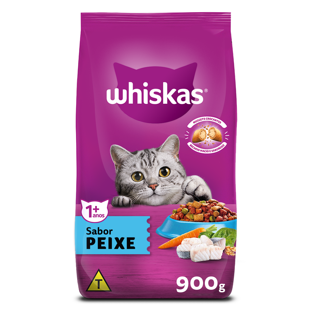 Ração Whiskas Peixe Gatos Adultos 900 g