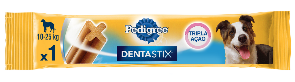 Petisco Pedigree Dentastix Cuidado Oral Para Cães Adultos Raças Médias 1 Unidade