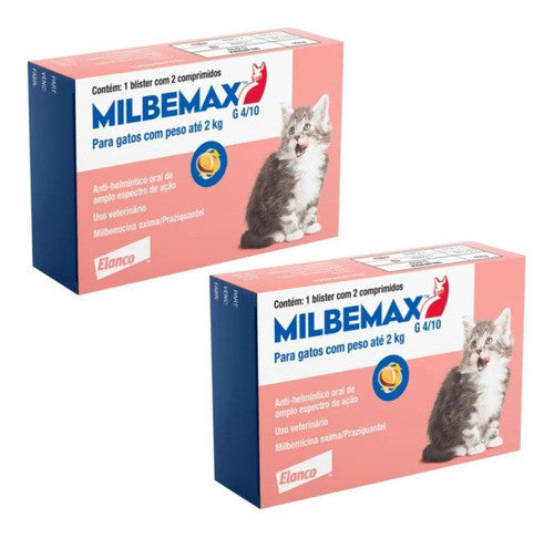 Milbemax Gato Até 2Kg 2 Comp